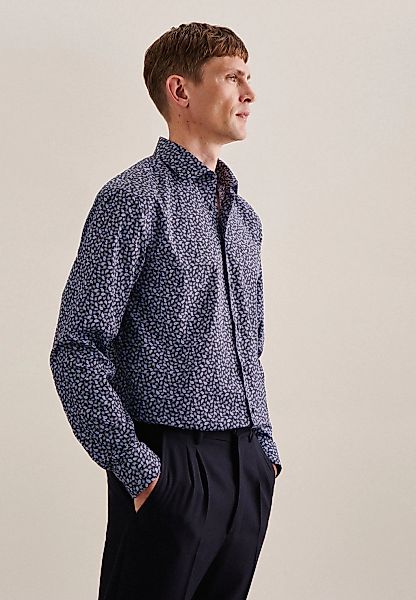 seidensticker Businesshemd "Regular", Regular Langarm Kentkragen Paisley günstig online kaufen