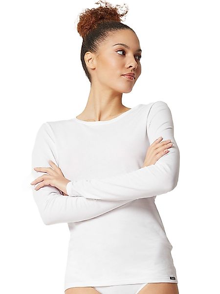 Skiny Unterhemd Damen Shirt langarm Cotton günstig online kaufen