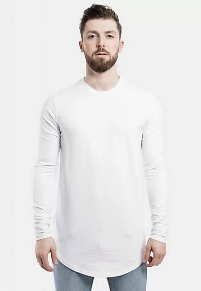 Blackskies T-Shirt Side Zip Langarm Longshirt T-Shirt Weiß Small günstig online kaufen