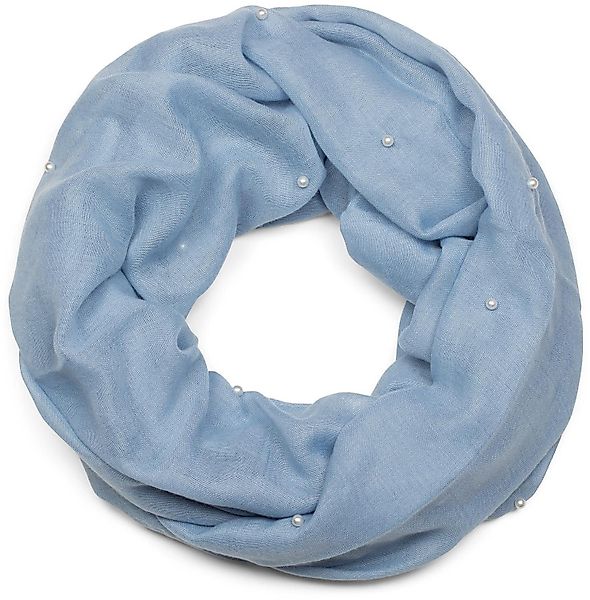 styleBREAKER Loop Loop Schal mit Perlen günstig online kaufen