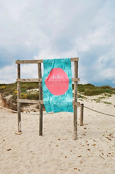 done.® Strandtuch »Hello Summer«, (1 St., Strandtuch 90 x 180 cm), gemuster günstig online kaufen