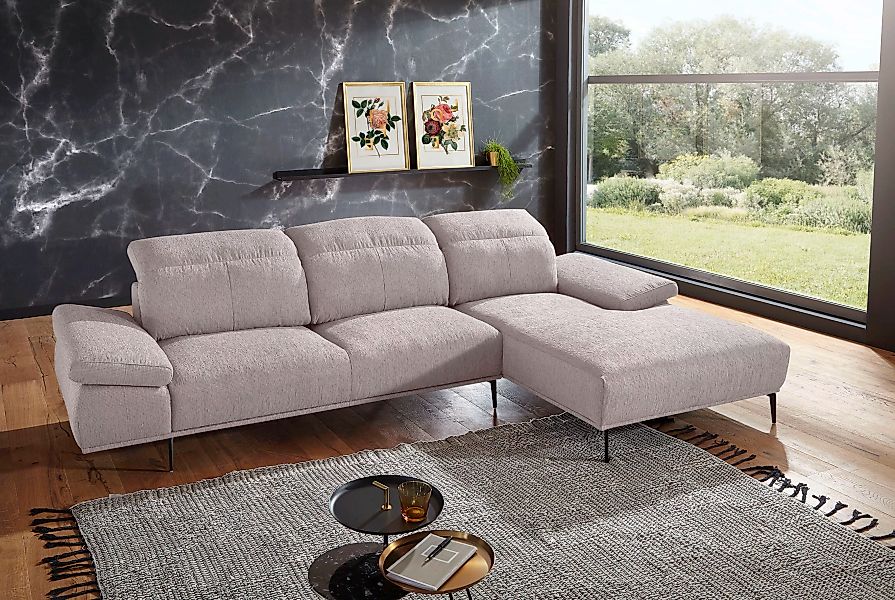 W.SCHILLIG Ecksofa "levi, Designsofa, elegant und zeitlos, bequem, L-Form", günstig online kaufen