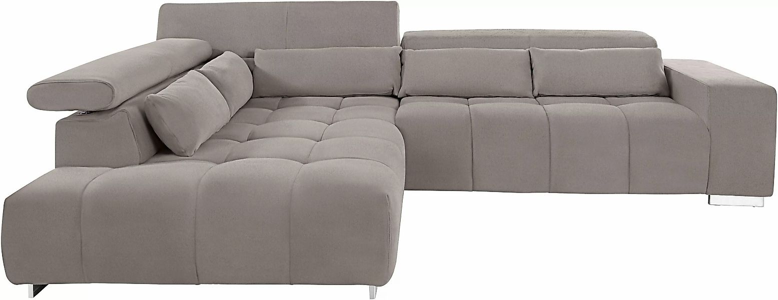 COTTA Ecksofa "Orion L-Form", mit Ottomane, inklusive verstellbarer Kopfstü günstig online kaufen