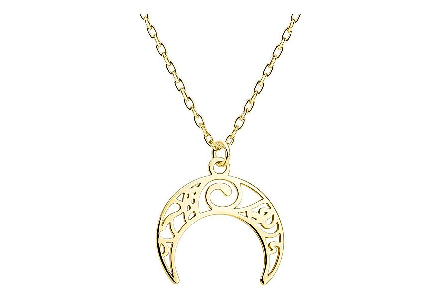 Sofia Milani Kette mit Anhänger Mond Ornament, 925 Silber Damen Schmuck - N günstig online kaufen