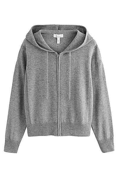 Next Strickpullover Gestrickte Co-Ord Kapuzenjacke aus Kaschmirmix (1-tlg) günstig online kaufen