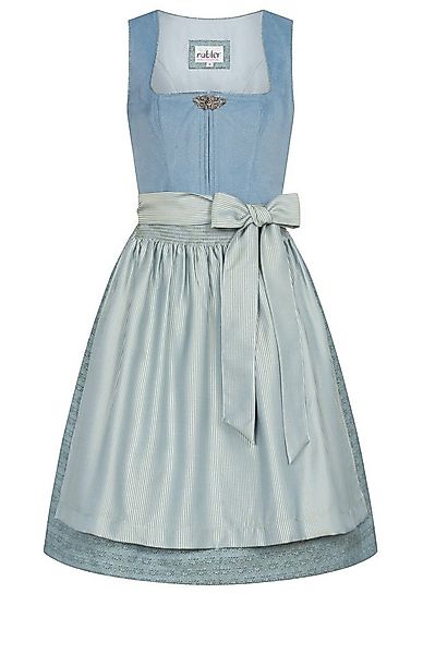 Nübler Dirndl Mini Dirndl Ganja in Rauchblau von Nübler günstig online kaufen