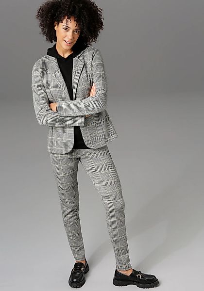 Aniston CASUAL Sweatblazer, im Karo-Dessin günstig online kaufen