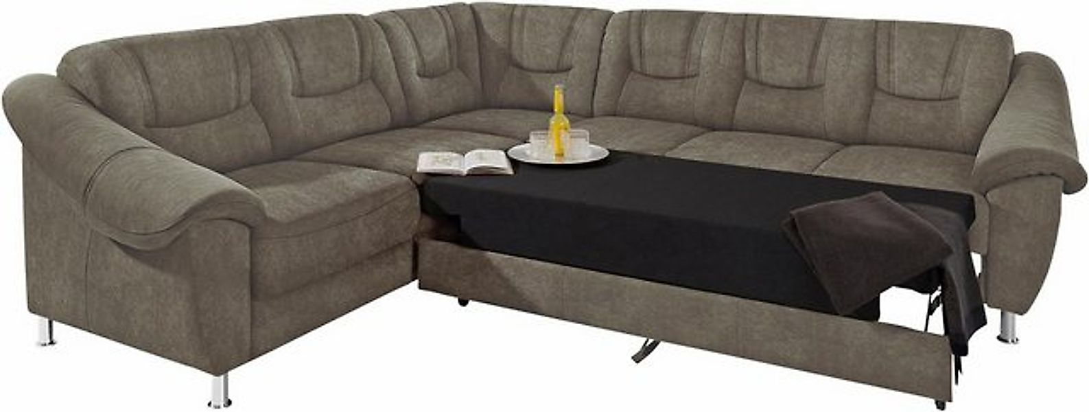 sit&more Ecksofa "Salsa L-Form", mit Federkern, wahlweise mit Bettfunktion günstig online kaufen