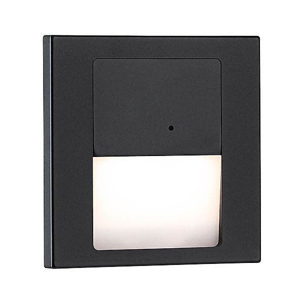 Paulmann "LED Wandeinbauleuchte Tsaro eckig 80x36mm 1W 80lm 230V 2700K Schw günstig online kaufen