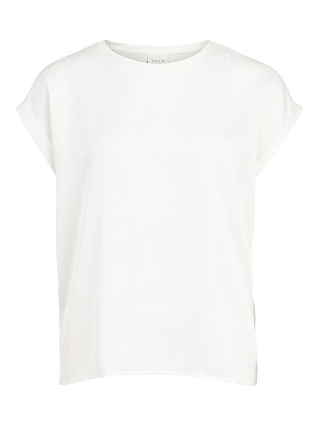 Vila T-Shirt Satin Blusen Kurzarm Basic günstig online kaufen