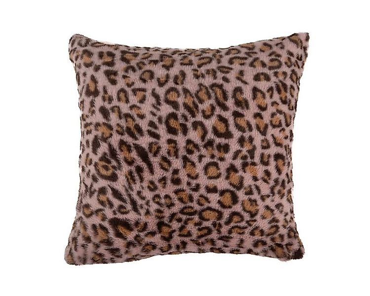 Magma Heimtex Fellkissen Kissenhülle Leo Plüschkissen rosa 50x50cm von Magm günstig online kaufen