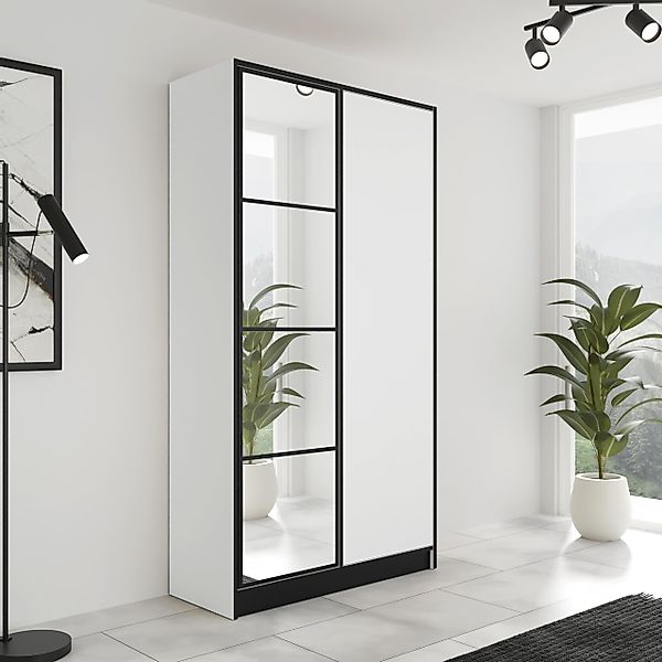 KIER FURNITURE Drehtürenschrank Kleiderschrank mit Spiegel günstig online kaufen