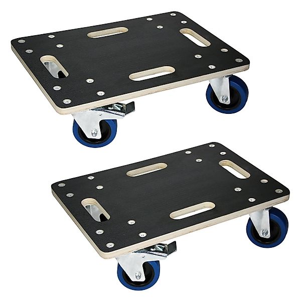 ECD Germany 2Er Set Transportroller mit 2 Feststellbremse 35x50 cm Rollbret günstig online kaufen