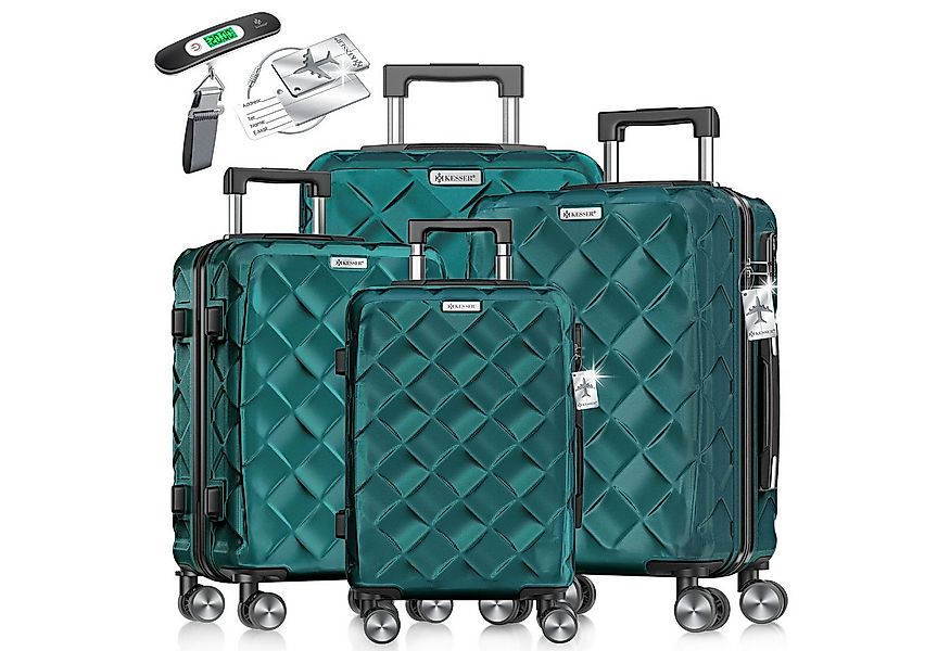 KESSER Kofferset Reisekoffer, 4-teilig ABS Hartschalenkoffer mit Zahlenschl günstig online kaufen
