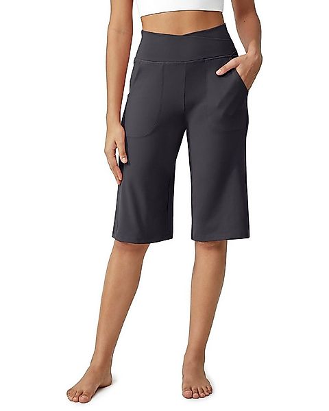 G4Free Caprihose Damen Sommer Jogginghose 3/4 Knielange High Waist Shorts W günstig online kaufen