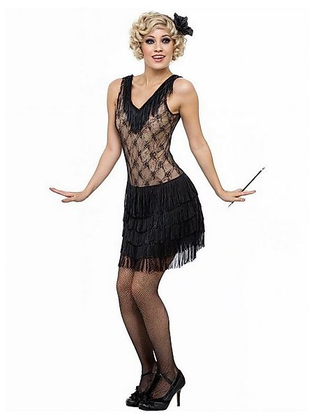 Smiffys Kostüm 20er Jahre Swing Kleid schwarz, Die Goldenen 20er: Cocktailk günstig online kaufen