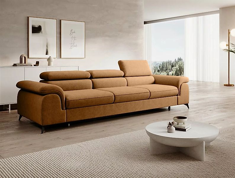 Fun Möbel Big-Sofa Couchgarnitur BASTIEN Megasofa mit Schlaffunktion Stoff günstig online kaufen