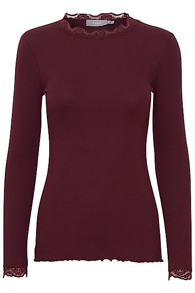 fransa Longsleeve FRHIZAMOND Langarmshirt mit Spitzen-Details günstig online kaufen
