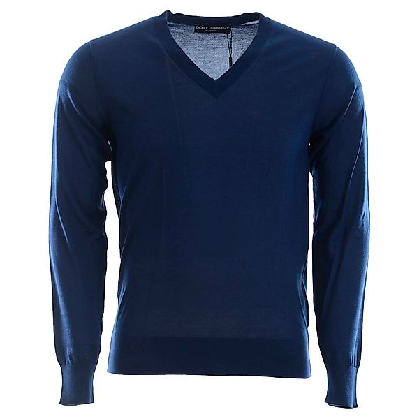 Dolce & Gabbana 738250 V-ausschnitt Sweater 46 Navy Blue günstig online kaufen