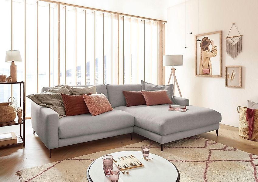 INOSIGN Ecksofa »Downtown, B/T/H: 272/190/84 cm L-Form« weicher Sitzkomfort günstig online kaufen
