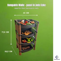 Kaufexpress GmbH Küchenregal Küchenregal mit 4 günstig online kaufen