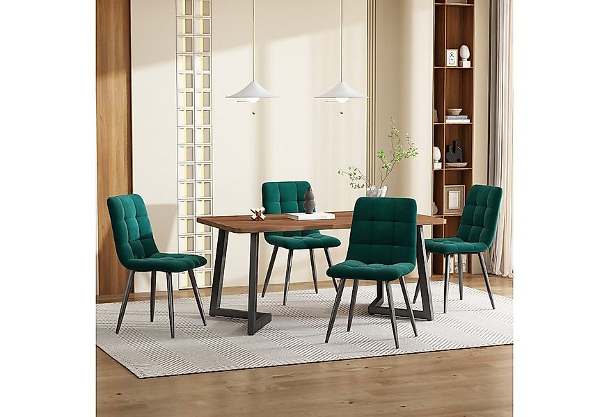 Flieks Essgruppe, (5-tlg), Esstisch mit 4 Stühlen Set Küchetisch Esszimmers günstig online kaufen