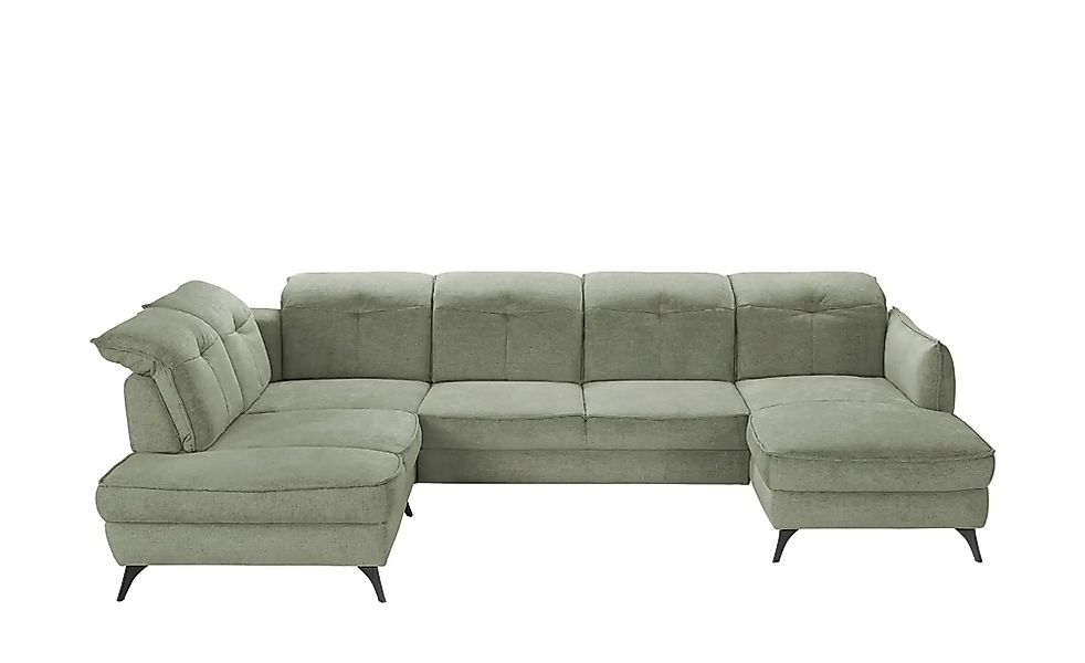 medium Wohnlandschaft inklusive diverser Funktionen Milan ¦ grün ¦ Maße (cm günstig online kaufen