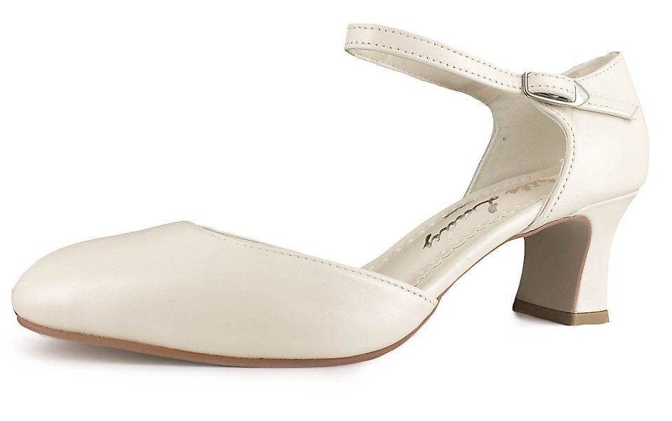 White Lady 143 bequeme Leder Brautschuhe Slingpumps günstig online kaufen