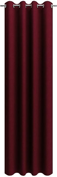 Neutex for you Vorhang "BELMONDO" Ösen 1 Stk. tlg. Uni mit samtiger Oberflä günstig online kaufen