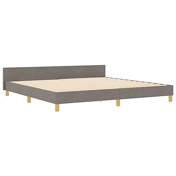 vidaXL Bettgestell mit Kopfteil Taupe 200 x 200 cm Stoff 3344834 günstig online kaufen