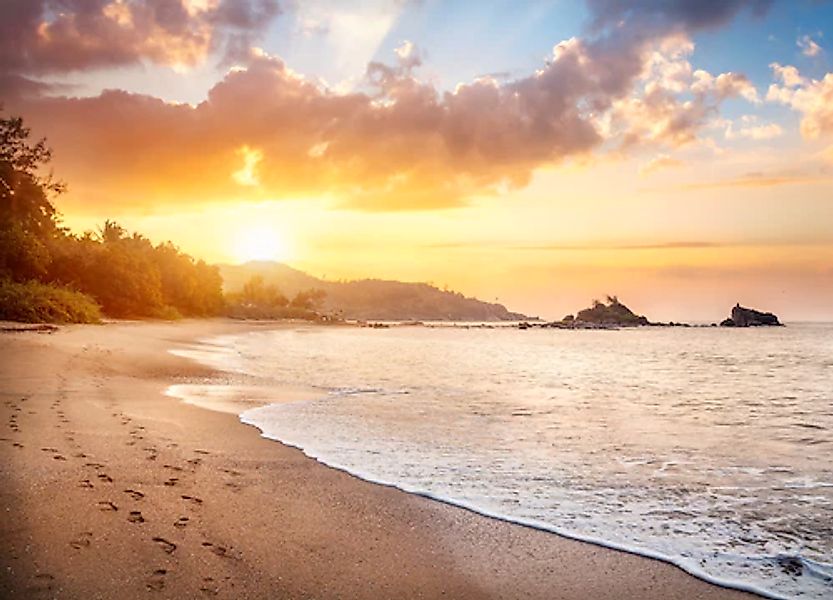Papermoon Fototapete »Karnataka Beach« glatt günstig online kaufen
