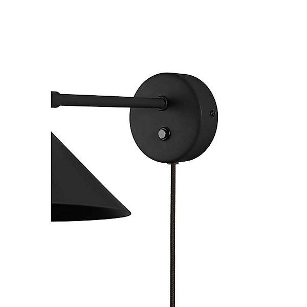 Globen Lighting Wandleuchte Cannes, schwarz, Ø 20 cm günstig online kaufen