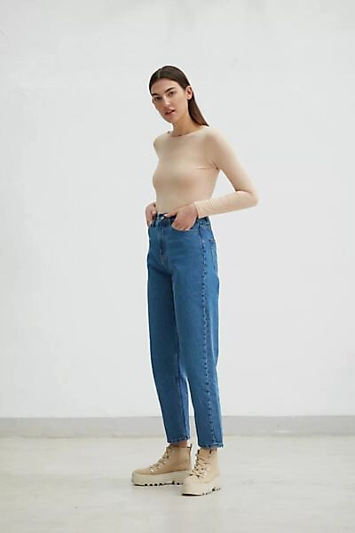 Asane Jeans Balloon Blue - 60% Recycelte Baumwolle günstig online kaufen