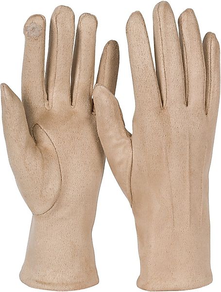styleBREAKER Fleecehandschuhe Einfarbige Touchscreen Handschuhe Ziernähte günstig online kaufen