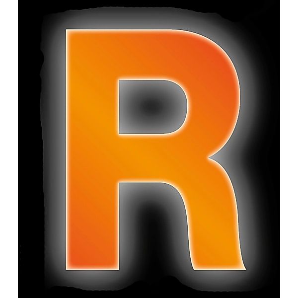 Conacord Klebebuchstabe R Reflektierend 8 cm Orange günstig online kaufen