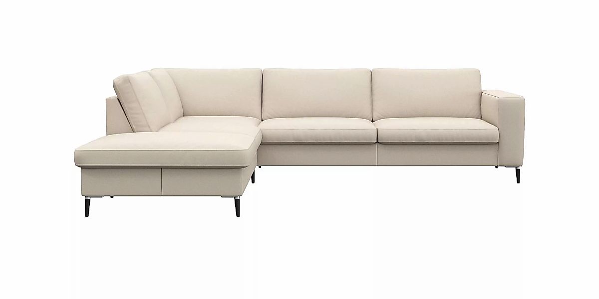 FLEXLUX Ecksofa "Fiore, super Sitzkomfort durch Kaltschaum im Sitz, L-Form" günstig online kaufen