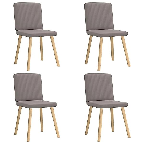 vidaXL Esszimmerstühle 4 Stk Taupe Stoff 3315303 günstig online kaufen