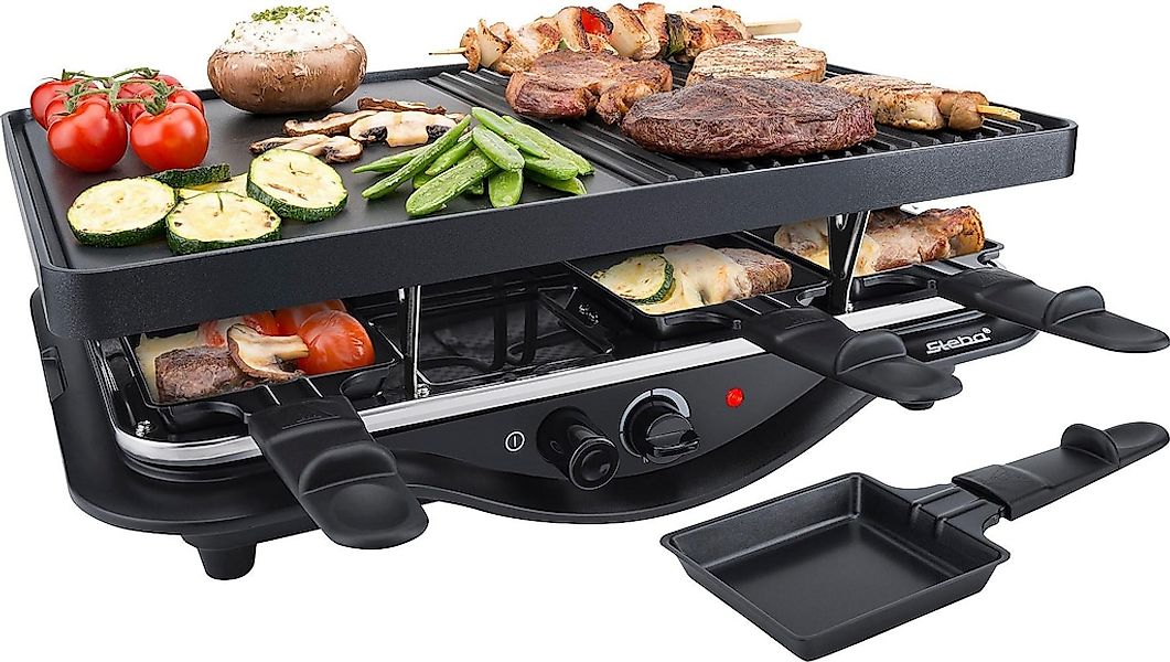 Steba Raclette "RC 28" 8 Stk. Raclettepfännchen 1.400 W günstig online kaufen