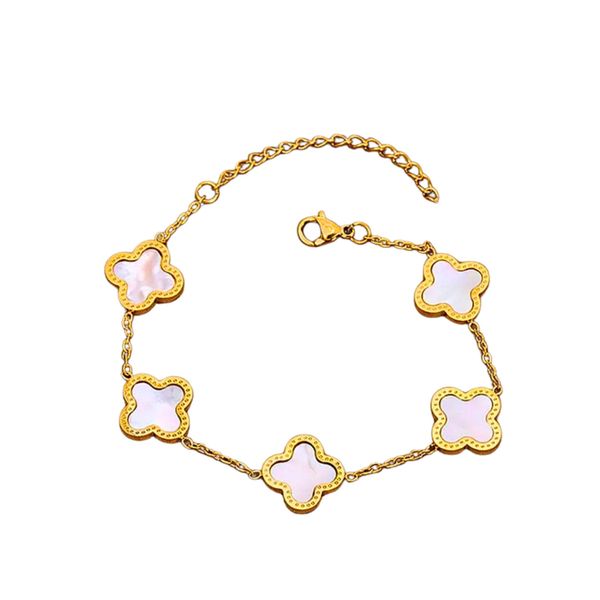 GOLDKLEIN Goldarmband Edelstahl vergoldet Blume verschiedene günstig online kaufen