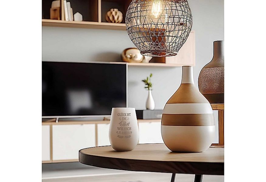 GRAVURZEILE Windlicht aus Glas mit Gravur - Glück ist eine Oma wie Dich zu günstig online kaufen