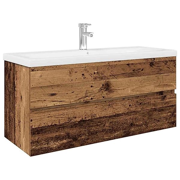 vidaXL Waschbeckenunterschrank mit Einbaubecken und Wasserhahn 3328937 günstig online kaufen