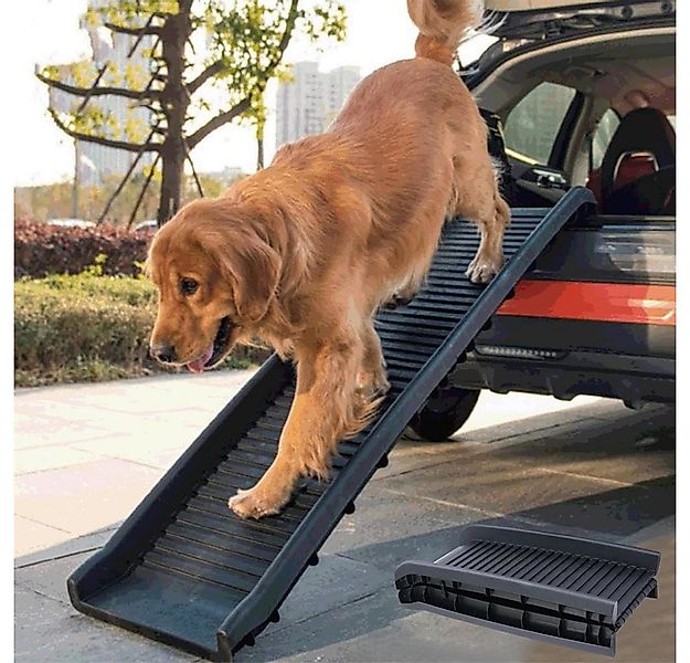 Melko Hunderampe Hunderampe klappbar Teleskop Einstiegshilfe Auto Hundetrep günstig online kaufen