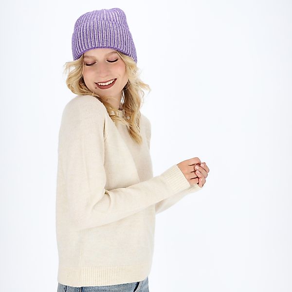 halsüberkopf Accessoires Strickmütze mit 2-farbiger Rippe günstig online kaufen