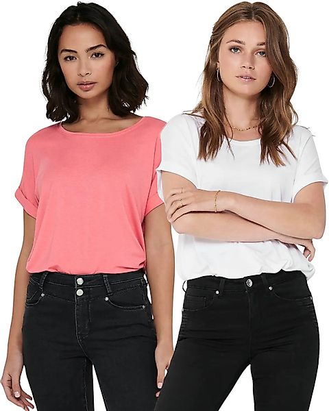 ONLY T-Shirt Stilvolles Basic Shirt mit günstig online kaufen