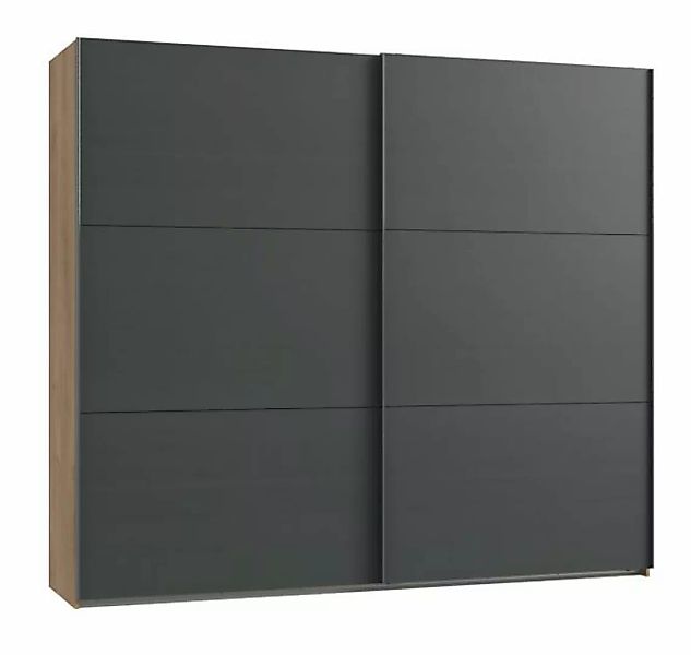 Schwebetürenschrank 200 cm breit LEVEL36 A von WIMEX Grau günstig online kaufen