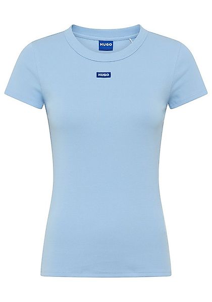 HUGO Blue T-Shirt Easy Tee mit HUGO Aufnäher günstig online kaufen