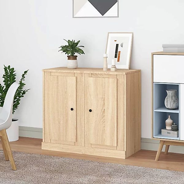 Vidaxl Sideboards 2 Stk. Sonoma-eiche 37,5x35,5x67,5 Cm Holzwerkstoff günstig online kaufen