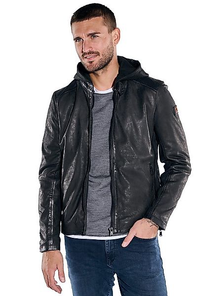 emilio adani Lederjacke emilio adani Herren Lederjacke mit abnehmbarer Kapu günstig online kaufen