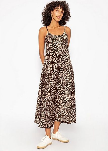 SASSYCLASSY Minikleid Elegantes Midi-Kleid für Damen im Animal-Print Braune günstig online kaufen