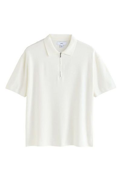 Next Poloshirt Relaxed Fit Premium Kurzarm-Poloshirt mit 1/4-RV (1-tlg) günstig online kaufen